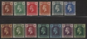 Cayman Islands Sc#50-62 M/H/F-VF, part set, missing #63