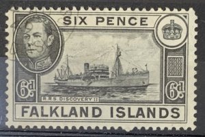 FALKLAND  ISLANDS 1938 DEFINITIVES 6d SG156 FINE USED