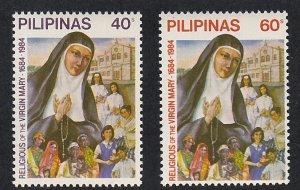 Philippines # 1682-1683, Order of Virgin Mary 300th  Mint NH, 1/2 Cat,