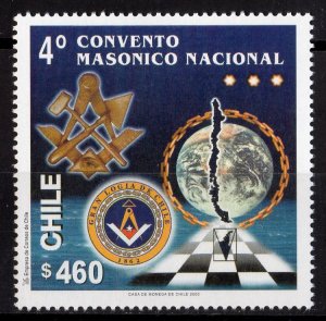 Chile 2000 Sc#1328  Masonic Convention Single (1) MNH