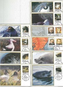 16169 - ARGENTINA - SET OF 10 MAXIMUM CARDS - 1983 Birds-