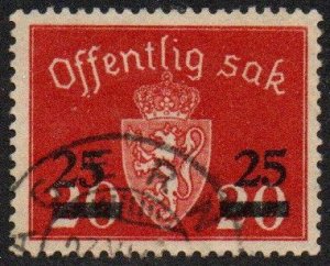 Norway Sc #O57 Used