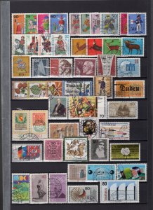 Germany & Berlin 1950-2000 Collection 208 Used Stamps With Better ECV$225