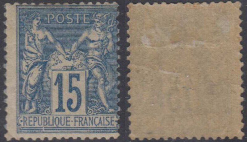 FRANCE 1878 PEACE & COMMERCE Sc 92 Yvert 90 HINGED MINT FINE €50.00