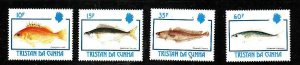 Tristan da Cunha-Sc#513-16- id4-Unused NH set-Fish-Marine Life-1992-