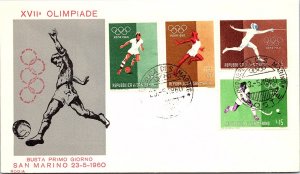 San Marino, Worldwide First Day Cover, Olympics