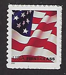 Catalog # 3621 Single Stamp Flag First Class (.37ct)