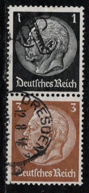 Germany Reich Scott # 415, 416, used, se-tenant, S115