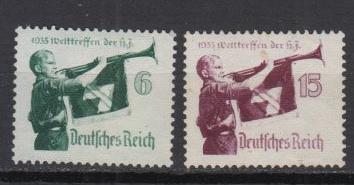 Germany - 1935 Youth Meeting Sc# 463/464 - MH (9074)