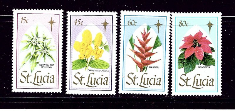 St Lucia 927-30 MNH 1988 Flowers