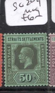 Malaya Straits SG 209 MOG (4dmb)