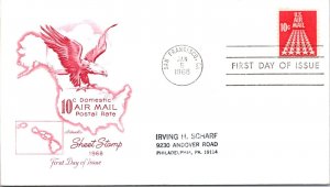 FDC 1968 SC #C73 Artmaster Cachet - San Francisco, CA - Single - F78258