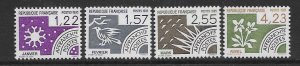 France 1953-56  1985  set  4  VF NH