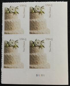 US #5000 MNH Plate Block of 4 Wedding Cake (.71) SCV $6.00