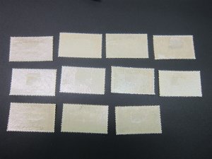 French Togo 1925 Sc J9-19(10 thin) set MH