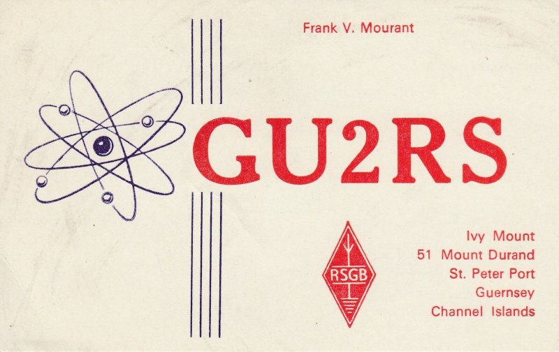 7210 Amateur Radio QSL Card  ST. PETER PORT GUERNSEY