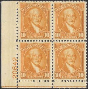 715 Mint,OG,NH... Plate Block of 4... SCV $110.00... Beauty