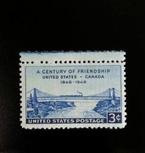 1948 3c Canada Friendship, Bridge & Train, 100th Scott 961 Mint F/VF NH