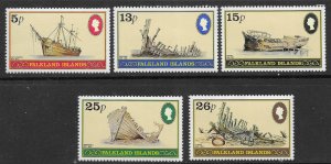 Falkland Islands Scott 339-343 MNH 1982, Ships, Shipwrecks Set