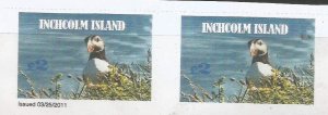 INCHCOLM ISLAND - Birds of the Island - Imperf Pair - M N H - Private Issue