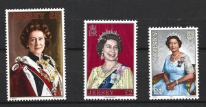 JERSEY HIGH VALUE DEFINITIVES