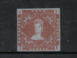 Nova Scotia #1 Very Fine+ Mint Unused (No Gum) **With Certificate**