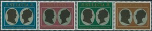 St Lucia 1969 SG268-271 Napoleon Bonaparte set MNH