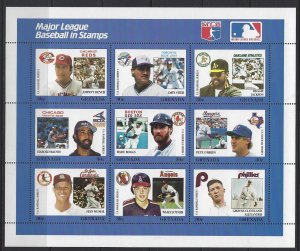 GRENADA - MAJOR LEAGUE BASEBALL FULL SHEETS MNH 