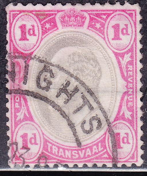 Transvaal 253 USED 1902 King Edward VII 1d