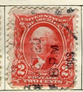 USA; 1902 early Presidential series issue fine used 2c. value