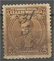 VENEZUELA, 1915, used 5c Marshall Antonio José de Sucre Mi:VE ST116