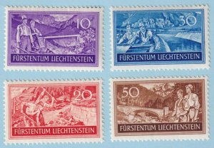 LIECHTENSTEIN 132 - 135  MINT HINGED OG * NO FAULTS EXTRA FINE! - T971