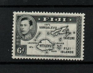 Fiji KGVI 1938-55 6d black DIE I mint LHM SG260 WS23817