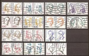 Germany - 1986 - Used stamps - BU1054