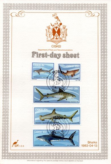 Ciskei - 1983 Sharks FDS SG 38-42
