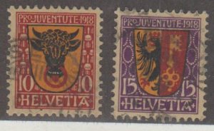 Switzerland Scott #B10-B11 Stamps - Used Set