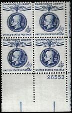 SCOTT # 1147 LIBERTY PLATE BLOCK MINT NEVER HINGED GEM !!