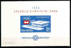 1963 Romania 2211/B55b 1964 Olympic Games in Innsbruck 12,00 €