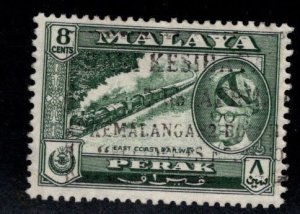 MALAYA Perak Scott 131 Used East Coast Railway stamp interesting cancel