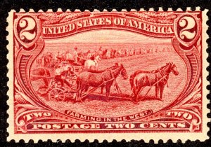 US 286 MNH 1898 2c copper red