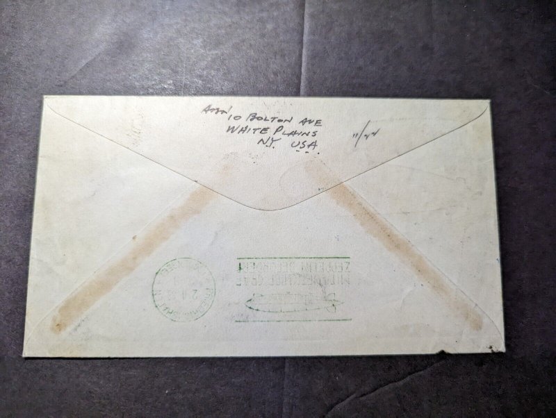 1933 Brazil LZ 127 Graf Zeppelin Airmail Cover Rio De Janeiro to Germany