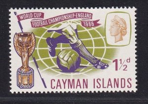 Cayman Islands   #182  MNH  1966  world championships soccer 1 1/2p