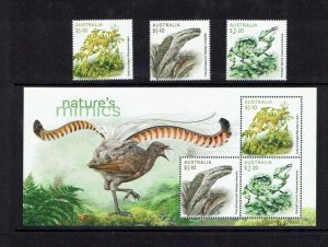 Australia: 2021,  Nature's Mimics, MNH set, and M/Sheet
