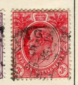 STRAITS SETTLEMENTS; 1903 early Ed VII issue fine used 3c. value