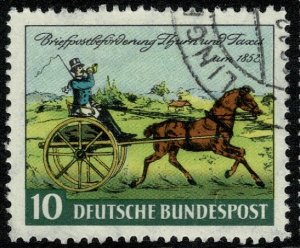 GERMANY 1952 THURN & TAXIS STAMP CENTENARY USED (VFU) SG1086 P.13.5 SUPERB