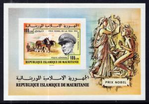 Mauritania C180 Nobel Prize Imperf Souvenir Sheet MNH VF