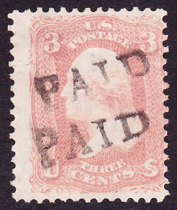 Scott 65, Used, Double Telescoped PAID Cancel SOTN, Small flts