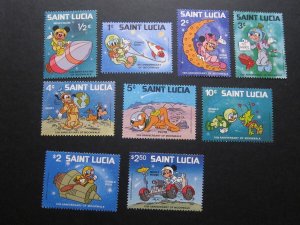 St Lucia 1980 Sc 491-499 Disney set MNH