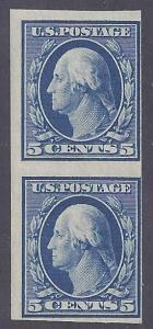 Scott #347 Mint veritcal pair NH OG F-VF