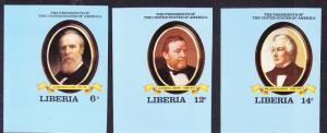 Liberia  1981 Imperf U.S. Presidents (10)  VF/NH(**)